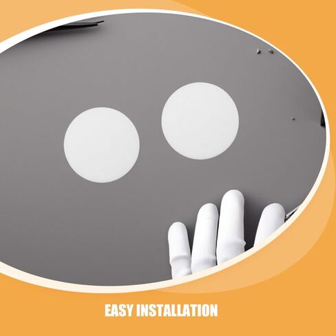 6pcs round White Plastic Light Diffuser for Ceiling Spotlights, Dazzle-proof Lampshade Easy Installation, Protects Eyes from Harsh Light, for Homes and Offices in Kuwait