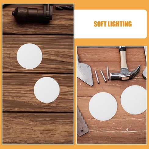 6pcs round White Plastic Light Diffuser for Ceiling Spotlights, Dazzle-proof Lampshade Easy Installation, Protects Eyes from Harsh Light, for Homes and Offices in Kuwait
