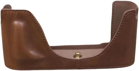 for Leica M240 Case, PU Leather Camera Bag Half Body Cover Shell with Hand Wrist Strap (Black) in Kuwait