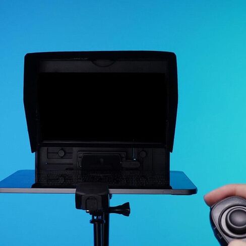 TP10 Teleprompter for Tablets Smartphones DSLR Camera Portable Adjustable Remote Control for Filmmakers 10 Inch in Kuwait