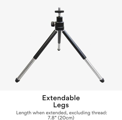 MEE Audio Lightweight Mini Tripod for Webcams and Small Cameras for Video Conference; Flexible, Portable, Compact Web Cam Desk Tabletop Travel Mount Stand for Logitech Webcam C920 C925 C920s C922 in Kuwait