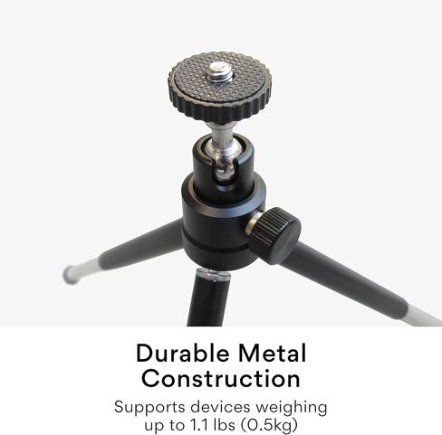 MEE Audio Lightweight Mini Tripod for Webcams and Small Cameras for Video Conference; Flexible, Portable, Compact Web Cam Desk Tabletop Travel Mount Stand for Logitech Webcam C920 C925 C920s C922 in Kuwait