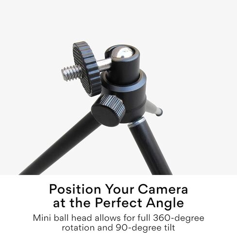 MEE Audio Lightweight Mini Tripod for Webcams and Small Cameras for Video Conference; Flexible, Portable, Compact Web Cam Desk Tabletop Travel Mount Stand for Logitech Webcam C920 C925 C920s C922 in Kuwait