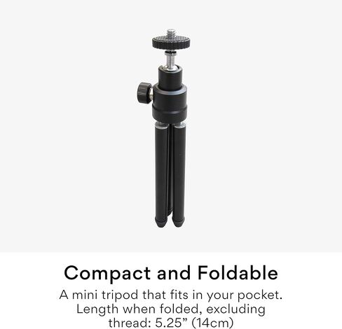 MEE Audio Lightweight Mini Tripod for Webcams and Small Cameras for Video Conference; Flexible, Portable, Compact Web Cam Desk Tabletop Travel Mount Stand for Logitech Webcam C920 C925 C920s C922 in Kuwait