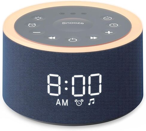 Dreamegg D1+ Sound Machine Alarm Clock, 29 Soothing Sounds with Night Light | Sound Machine for Sleep, White Noise Machine, 0-100% Dimmable, White Noise Alarm Clock for Bedrooms Adults Baby, Grey in Kuwait