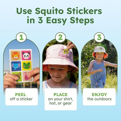BugMD Squito Stickers Mosquito Repellent Patches Bundle | For Kids and Adults | 2 Packs of 78 in Kuwait