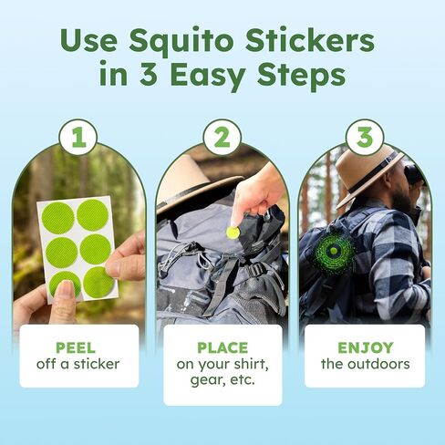 BugMD Squito Stickers Mosquito Repellent Patches Bundle | For Kids and Adults | 2 Packs of 78 in Kuwait