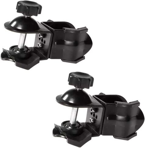 Selens 2 Pcs Heavy Duty Metal Dual U Clip C Clamp Type Bracket Mount | for Photo Studio Boom Arm Light Stand in Kuwait
