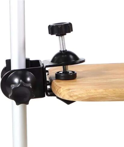Selens 2 Pcs Heavy Duty Metal Dual U Clip C Clamp Type Bracket Mount | for Photo Studio Boom Arm Light Stand in Kuwait