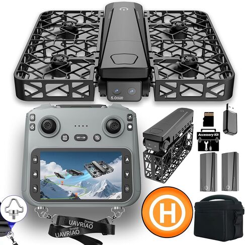 Folding Selfie Drone with 2K HD Camera Gesture Control & Auto Follow Me Quadcopter Waypoint Flight, Stunt Mode, 360° Protection, One-Key Operation，For Adults Gesture Control in Kuwait