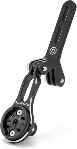 ROCKBROS Bike Computer Mount Aluminum Integrated & Angle Adjustable Bicycle | Cycling Out-Front Computer Mount,Ultralight,Easy Setup,Compatible with Garmin, Bryton, Wahoo,Go Pro,Road bikes in Kuwait