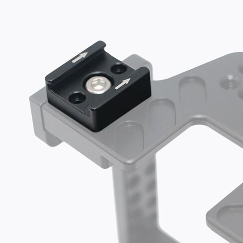 Healeved 2 Set Adjustable Aluminum Alloy Cold Shoe Flash Mount Adapter for Camera and Flash, Wear Resistant Hot Shoe Base Bracket Compatible with DSLR Accessories in Kuwait