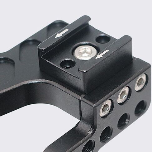 Healeved 2 Set Adjustable Aluminum Alloy Cold Shoe Flash Mount Adapter for Camera and Flash, Wear Resistant Hot Shoe Base Bracket Compatible with DSLR Accessories in Kuwait