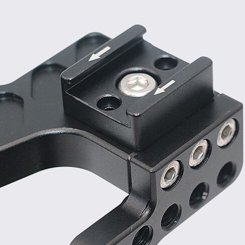 Cold Shoe Mount Adapter and Camera for 2 Set Adjustable , Wear Resistant Aluminum Alloy Hot Shoe Flash Bracket , Compatible with Accessories Flash DSLR and Sports Camera in Kuwait