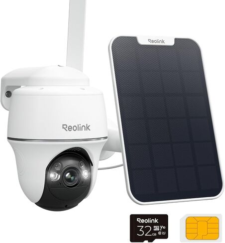 REOLINK 4G LTE Cellular Security Camera Wireless Outdoor, 2 Cams, Go PT Ultra+ 6W SP and Go PT Plus+3W SP in Kuwait