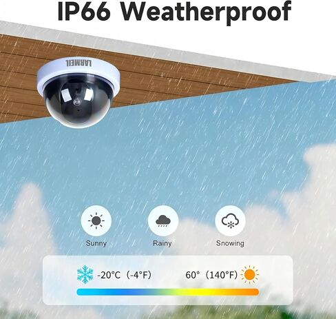 PoE Wired Dome IP Security Camera, Indoor Surveillance Camera with Night Vision in Kuwait