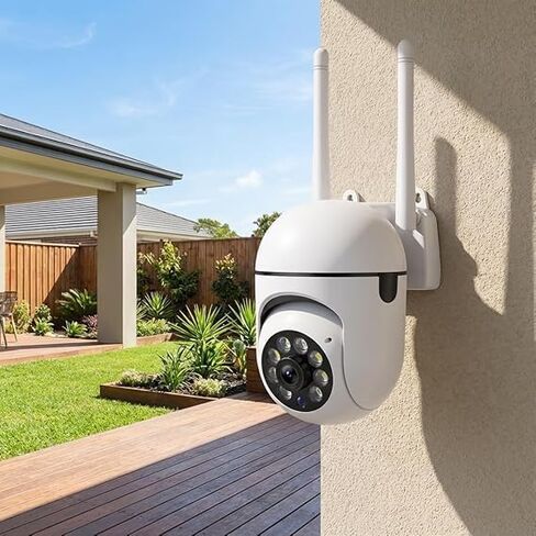 Ease Life App, 1080P WiFi Camera, Waterproof, Color Night Vision, Motion Tracking, Security Camera Indoor Outdoor, Y108, 1PC in Kuwait