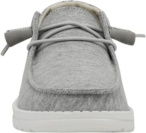 HEYDUDE Women's Wendy Stretch Fleece Glacier Grey Size 6 | Women's Slip On Shoes | Comfortable & Light-Weight in Kuwait