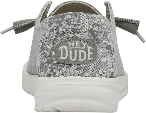 HEYDUDE Women's Wendy Stretch Fleece Glacier Grey Size 6 | Women's Slip On Shoes | Comfortable & Light-Weight in Kuwait