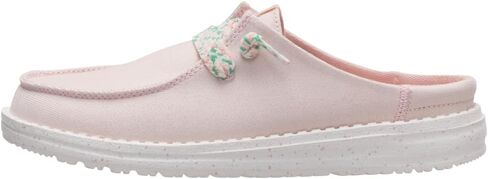 HEYDUDE Women's Wendy Slip Friendship Lace Mules, Rose Dust Size 6 | Lightweight Slip On Shoes for Travel & Casual Wear in Kuwait