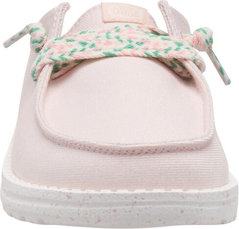 HEYDUDE Women's Wendy Slip Friendship Lace Mules, Rose Dust Size 6 | Lightweight Slip On Shoes for Travel & Casual Wear in Kuwait