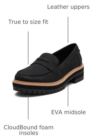 TOMS Womens Cara Tassel Lug Sole Casual Loafers - Black Basketweave, 6 B in Kuwait