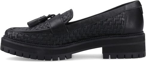 TOMS Womens Cara Tassel Lug Sole Casual Loafers - Black Basketweave, 6 B in Kuwait