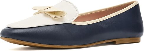 Cole Haan Women's Shoes - Payson Soft Construction Bow Penny Loafer, Midnight Moon Leather/Powder, 8-B US in Kuwait
