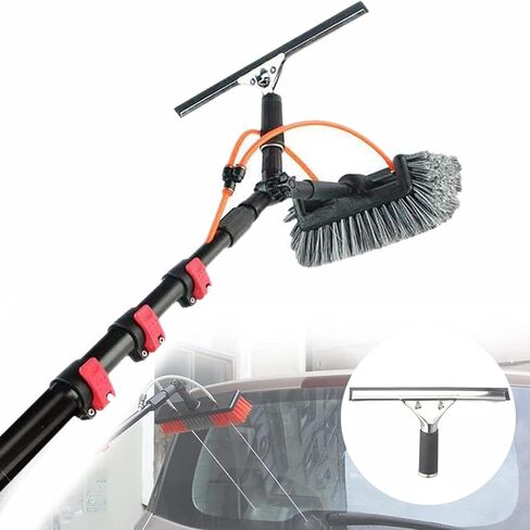 Adjustable Solar Panel and Window Cleaner Brush with Extendable Pole, Efficient Cleaning System for Solar Panels and Windows in Kuwait