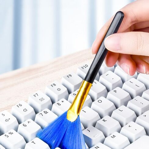 10PCS Mini ESD Anti Static Brush Set - Keyboard Brush Cleaner & Lens Pen for Optics, Electronics & Computer Cleaning, Red Dot Cleaner, Camera Lens Brush for Small Spaces in Kuwait