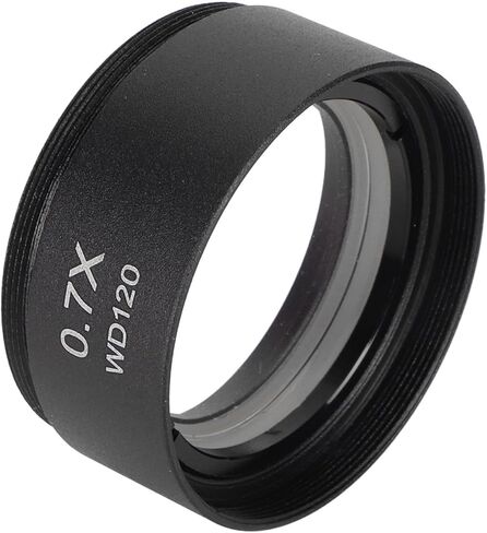 Fdit 0.7X Auxiliary Objective Lens 0.7X Stereo Microscope Lens 0. Microscope Objective Aluminum Alloy Body 35mm Diameter FMC Coating for Increased Working Distance 120mm for in Kuwait