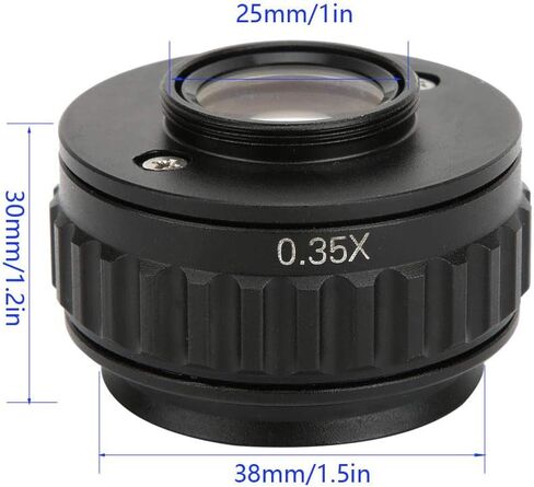 Camera Adapter 10 × 8 × 4 0.35 x CTV Lens for Microscope Camera Interface Adapters for Stereomicroscope Trinocular Adapter for CTV Microscope for in Kuwait