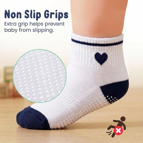 Organic Cotton Blend Ankle Toddler Socks 6M-12M-2t-3t-4t-5t Baby Gift in Kuwait