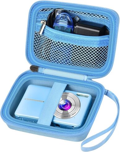 Digital Camera Case for CAMKORY/Pouch for KODAK PixproLight Grey | for Lecran/for VAHOIALD Point and Shoot Camera, Hard Carrying Case with Mesh Pocket, Compact for Vlogging, Travel and Storage in Saudi Arabia