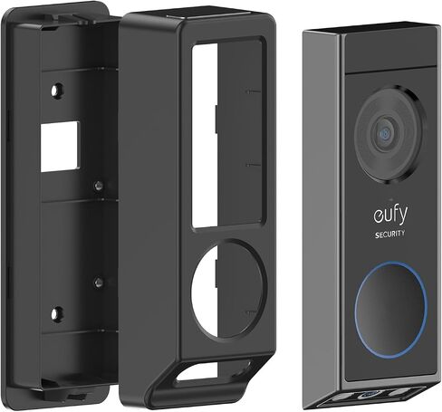 Adhesive Video Doorbell Mount, No-Drill Mounting Bracket Only for Eufy E340 Camera, Not Block Doorbell Motion Sensor, Doorbell Camera Bracket for Home Rentals Room, Easy to Install in Kuwait