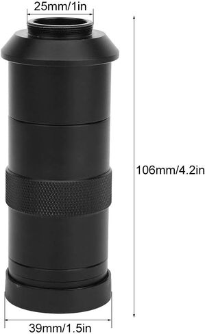 AMONIDA 100X Digital Microscope Camera CMount Lens High Magnifier Lens for Mobile Phone Repair, Alumium Alloy Material in Kuwait