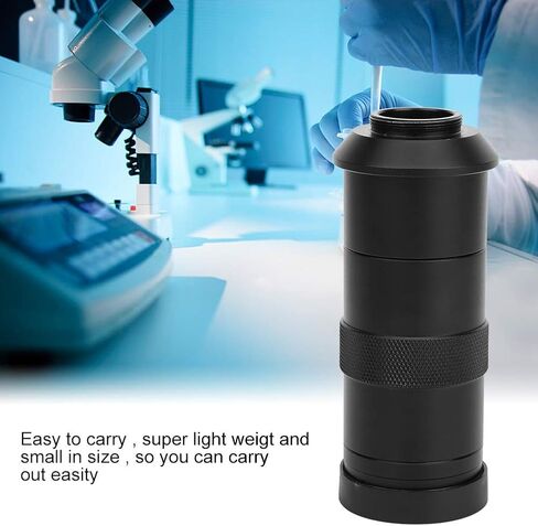 AMONIDA 100X Digital Microscope Camera CMount Lens High Magnifier Lens for Mobile Phone Repair, Alumium Alloy Material in Kuwait