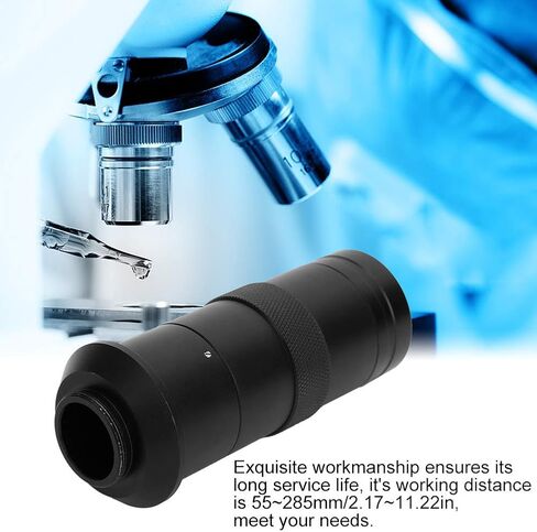 AMONIDA 100X Digital Microscope Camera CMount Lens High Magnifier Lens for Mobile Phone Repair, Alumium Alloy Material in Kuwait