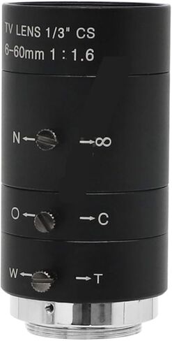 Microscope Camera, Industrial Camera Lens, 3MP 6-60mm 1/3" F1.6 CS Mount Zoom Manual Iris for Video Machine Vision Imaging in Kuwait