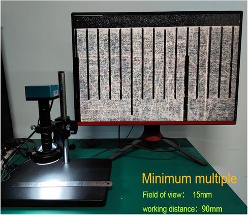 Microscope Camera, 20X-200X / 0.7-4.5X 0745B Industry Microscope Camera Zoom C-Mount Glass Manual Lens in Kuwait