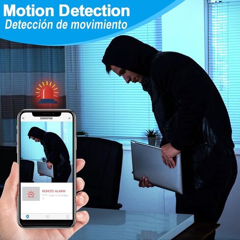 Rettru Security Camera with Magnetic Mount and Battery | Wireless Indoor Camera with Color Night Vision,Motion Detection,Local/Cloud Storage,for Phone & PC Viewing in Kuwait