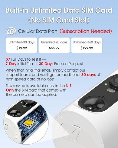 ANRAN 4G LTE Cellular Solar Security Camera Wireless Outdoor No WiFi Needed | 2K Color Night Vision Camera Built-in SIM Card PIR Motion Detection Alert 2-Way Audio for Farm Barn Construction Site RV in Kuwait