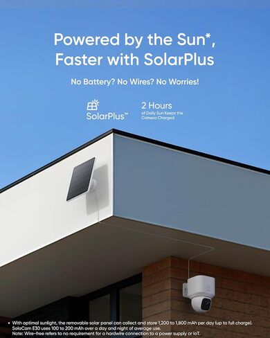 eufy Security SoloCam E30, 2 Pack, 2K Solar Security Camera (Renewed) | 360° Coverage, Pan & Tilt, AI Tracking, 2K Clarity, No Monthly Fee, Easy Setup, Works with HomeBase 3 in Kuwait