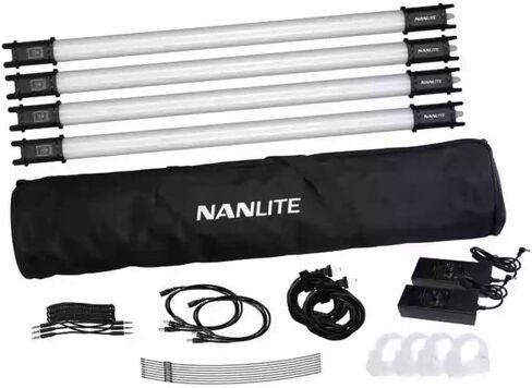 Nanlite PavoTube II 15C 2' LED Tube Lights | Case 4 Light Kit, AC Chargers in Kuwait