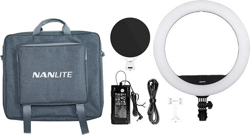 Nanlite Halo 16C Bicolor and Tunable RGB 16in LED Ring Light with USB Power Passthrough in Kuwait