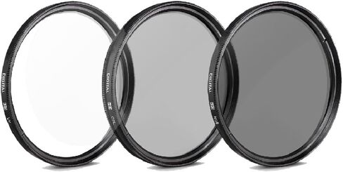 Vivitar 43mm UV CPL ND8 Filter Kit + 43mm HD Multi-Coated 2.2X Telephoto Lens + 43mm 0.43X Wide Angle Lens with Macro + Professional Cleaning Kit in Saudi Arabia