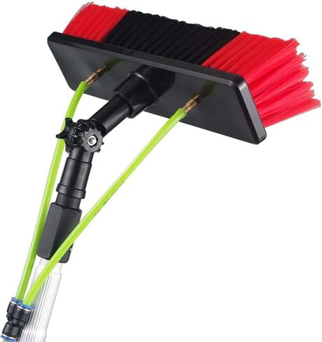 36ft Water Fed Window Cleaning Pole Kit Brush for Solar Panels Roofs & Photovoltaic Cleaning (8M) Effective & Durable Window Cleaner Tool in Saudi Arabia