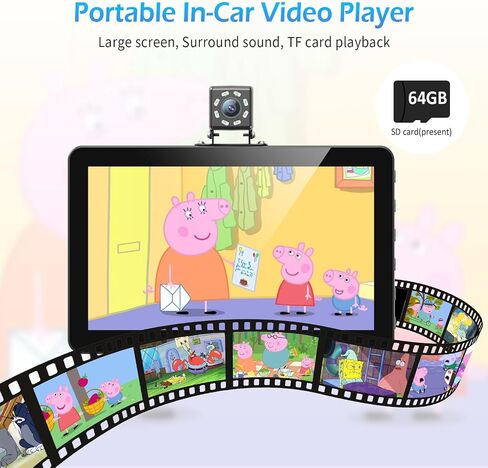 Itomoro Baby Car Camera, 5"+7" 1080P Dual Screen Car Baby Camera with Two-Way Video, Music & Video Play Supported, Night Vision & 150° Wide View Baby Monitor for Car Backseat with 64GB Storage-ACZ419 in Saudi Arabia