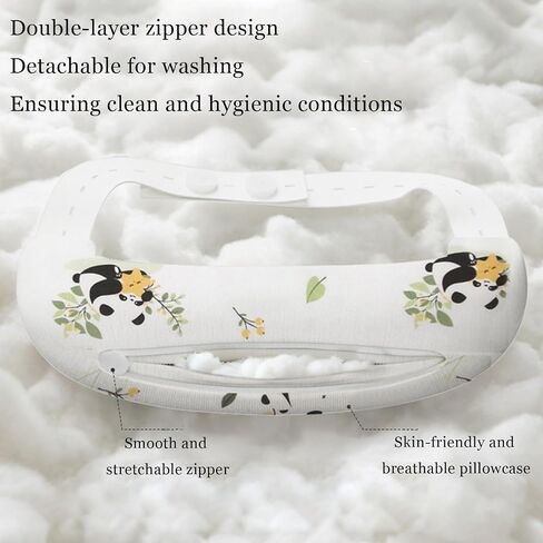 Adjustable Neck Pillow, Head Support for Infant, Torticollis Pillows with Soft, Breathable Crescent Shape (Buckwheat Hull) in Kuwait