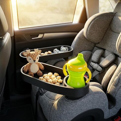 2 Pack Car Seat Snack Tray with Cup Holder Replacement for Safety 1st EverFit & Grow and Go,Detachable Car Seat Cup Holder Tray,Child Travel Tray Car Seat Snack Tray Replacement Accessory in Saudi Arabia